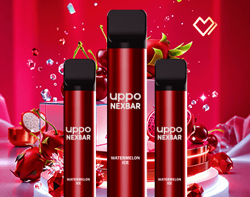 Uppo - Nexbar UPPO Nexbar disposable vape device. Sleek design with 600 puffs capacity, 550mAh battery, and 2ml e-liquid. Features mesh coil technology for enhanced flavor. Available in various fruit and beverage flavors.
